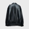 Chaqueta motera oversize con efecto piel Chaqueta motera oversize con efecto piel