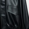 Chaqueta motera oversize con efecto piel Chaqueta motera oversize con efecto piel