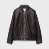 Chaqueta oversize con efecto de piel lavada Chaqueta oversize con efecto de piel lavada