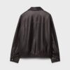 Chaqueta oversize con efecto de piel lavada Chaqueta oversize con efecto de piel lavada