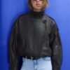 Chaqueta oversize con solapa 100 % piel Chaqueta oversize con solapa 100 % piel