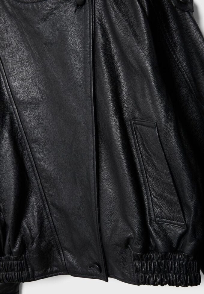 Chaqueta oversize con solapa 100 % piel Chaqueta oversize con solapa 100 % piel