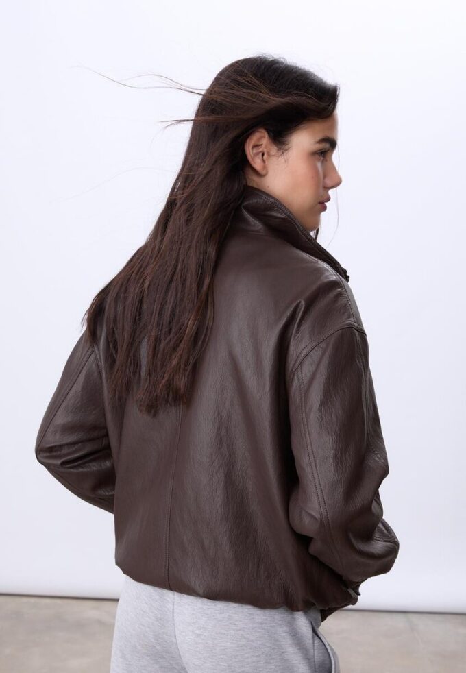Chaqueta oversize de imitación de piel Chaqueta oversize de imitación de piel