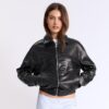 Chaqueta oversize efecto piel Chaqueta oversize efecto piel