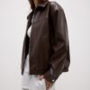 Chaqueta oversize efecto piel Chaqueta oversize efecto piel