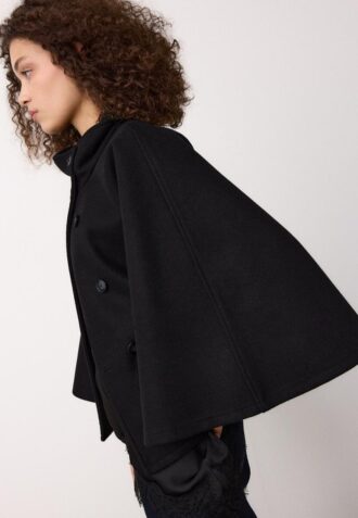 Chaqueta tipo capa de tacto suave Chaqueta tipo capa de tacto suave