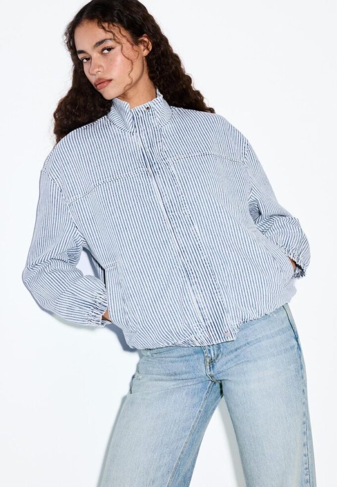 Chaqueta vaquera a rayas Chaqueta vaquera a rayas