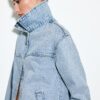Chaqueta vaquera con bolsillos de parche y pedrería Chaqueta vaquera con bolsillos de parche y pedrería