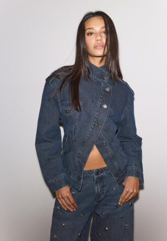 Chaqueta vaquera cruzada