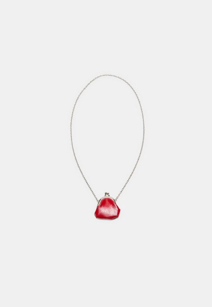 Collar con mini bolso tipo bolsa Collar con mini bolso tipo bolsa