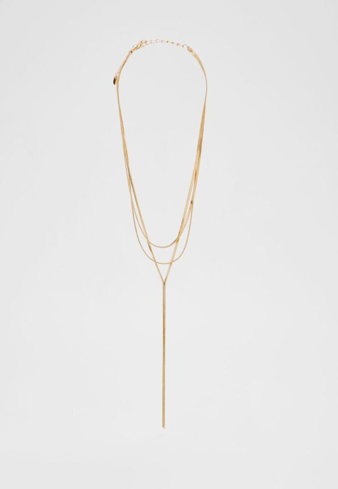 Collar largo de múltiples cadenas