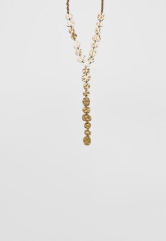 Collar lariat texturado