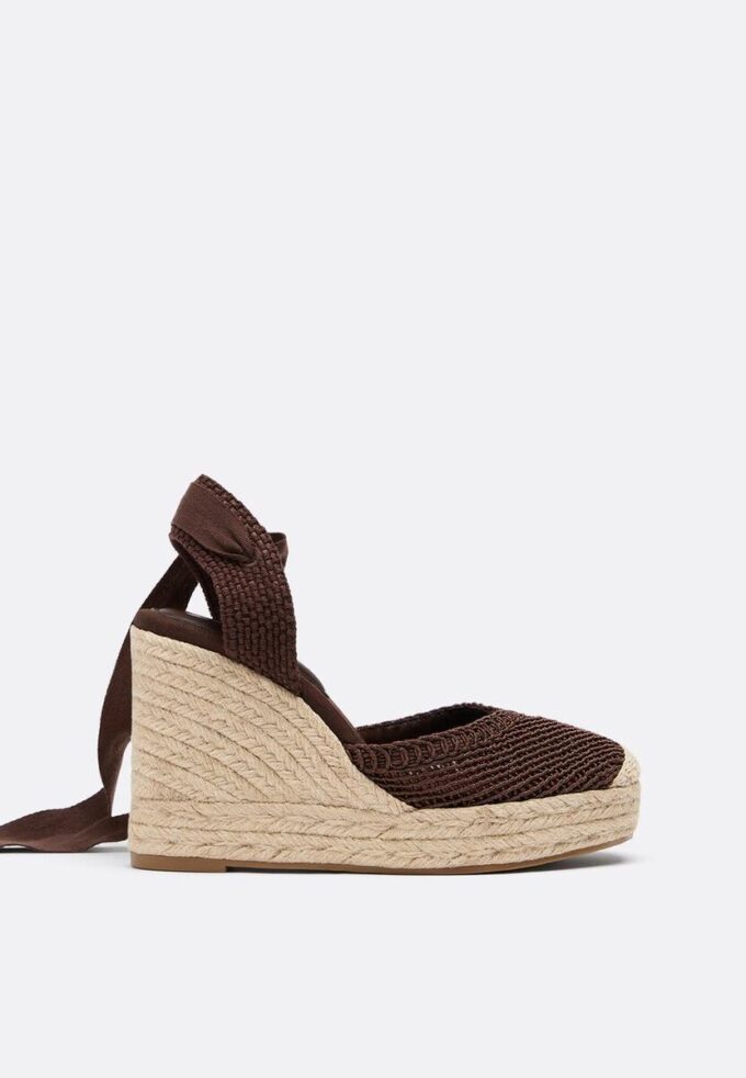 Cuñas de yute con cordones Cuñas de yute con cordones
