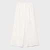 Culotte con pinzas de mezcla de lino Culotte con pinzas de mezcla de lino