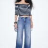 D91 Vaqueros de tiro bajo y pierna Wide Leg D91 Vaqueros de tiro bajo y pierna Wide Leg