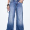 D91 Vaqueros de tiro bajo y pierna Wide Leg D91 Vaqueros de tiro bajo y pierna Wide Leg
