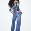 D91 Vaqueros de tiro bajo y pierna Wide Leg D91 Vaqueros de tiro bajo y pierna Wide Leg