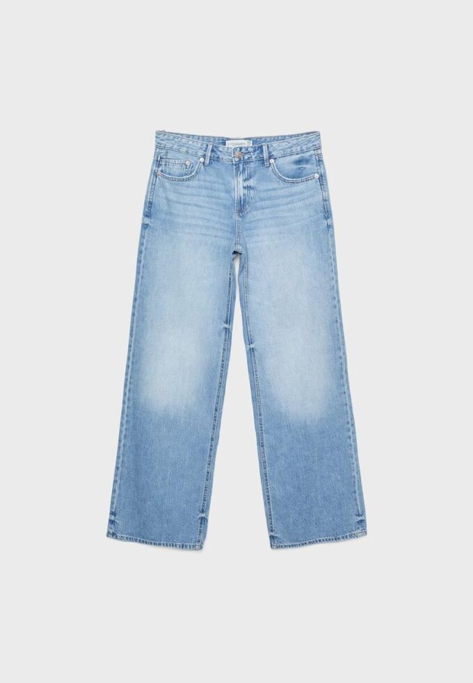 D91 Vaqueros de tiro bajo y pierna Wide Leg D91 Vaqueros de tiro bajo y pierna Wide Leg