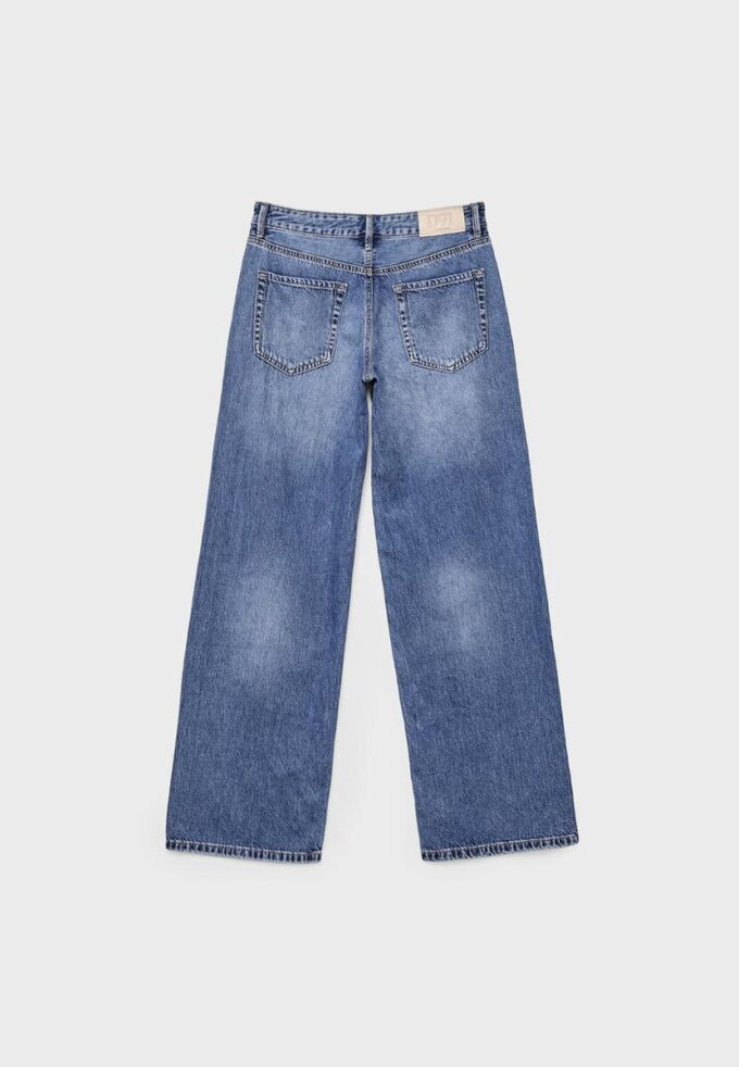 D91 Vaqueros de tiro bajo y pierna Wide Leg D91 Vaqueros de tiro bajo y pierna Wide Leg