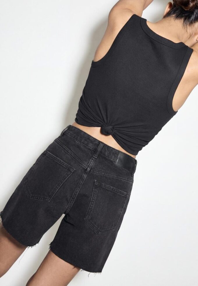 D93 Pantalones cortos de mezclilla largos D93 Pantalones cortos de mezclilla largos