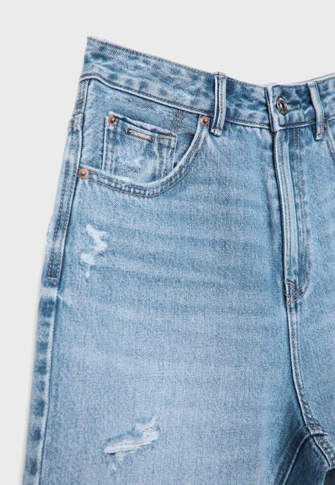 D93 Pantalones cortos de mezclilla largos D93 Pantalones cortos de mezclilla largos