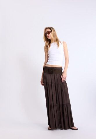 Falda midi boho