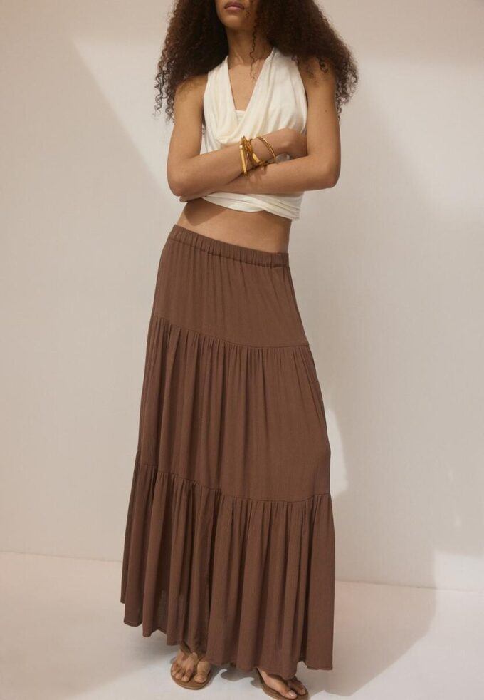 Falda midi boho