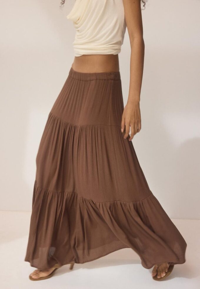 Falda midi boho