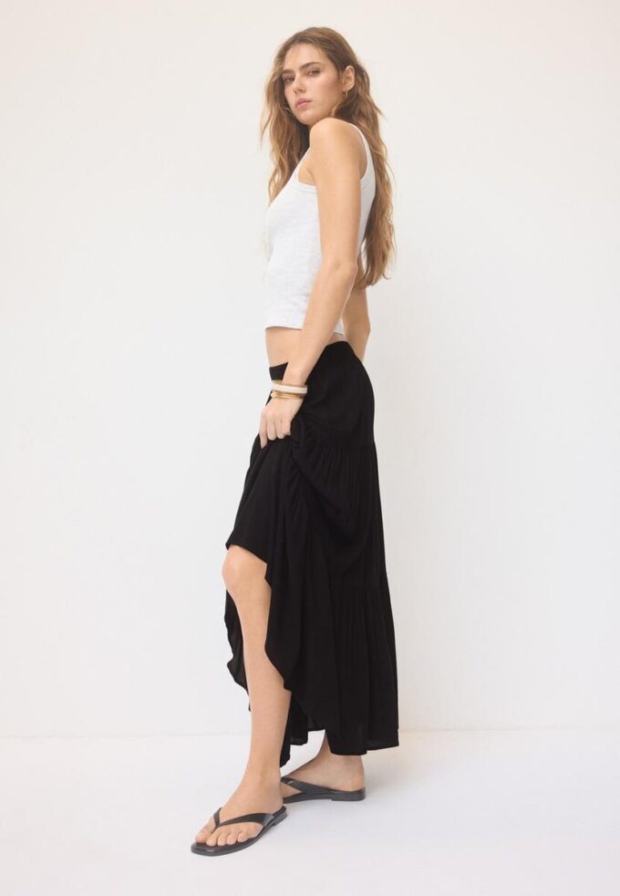 Falda midi boho