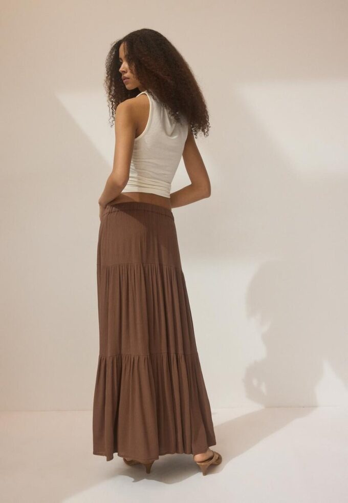 Falda midi boho