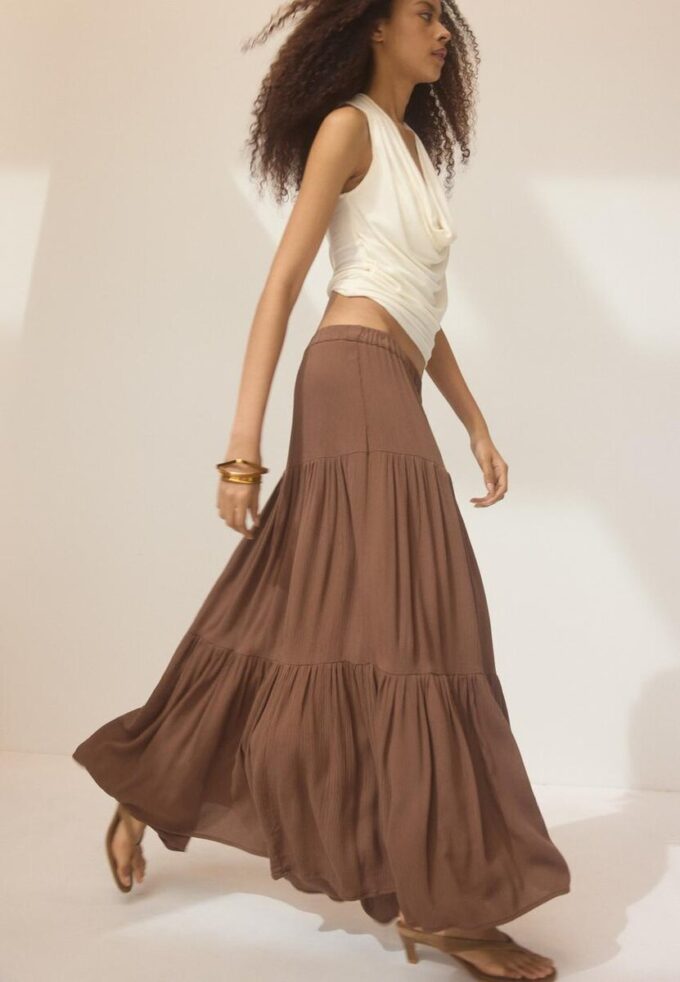 Falda midi boho
