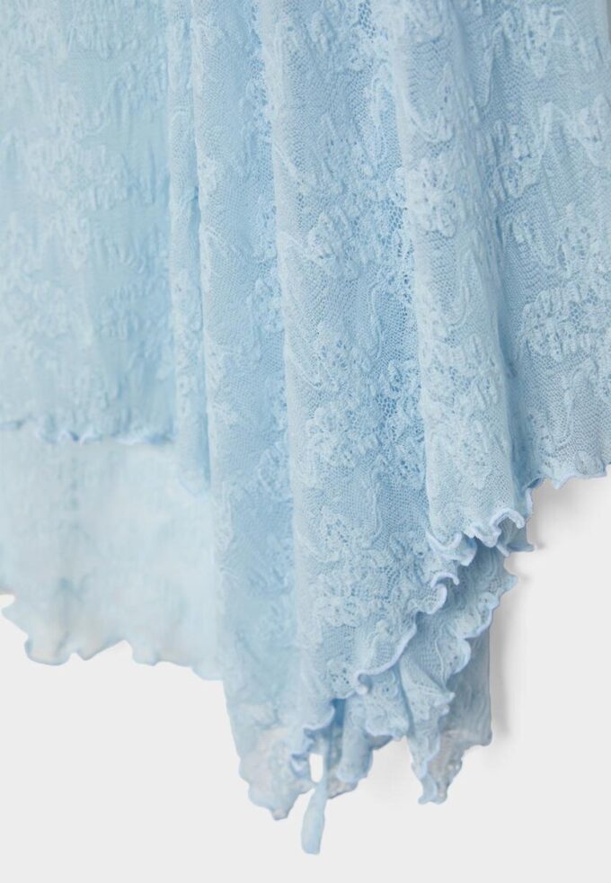 Falda midi de encaje Falda midi de encaje
