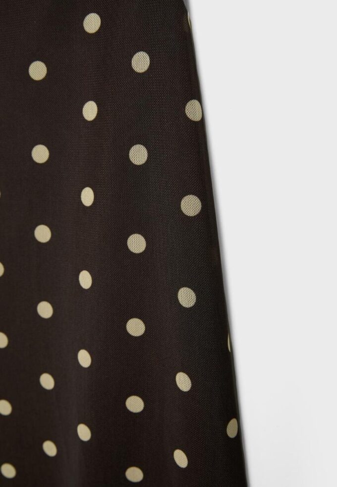 Falda midi de tul con lunares Falda midi de tul con lunares