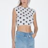 Falda-Skort de denim cruzada Falda-Skort de denim cruzada