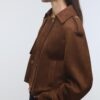 Gabardina corta de imitación de gamuza Gabardina corta de imitación de gamuza