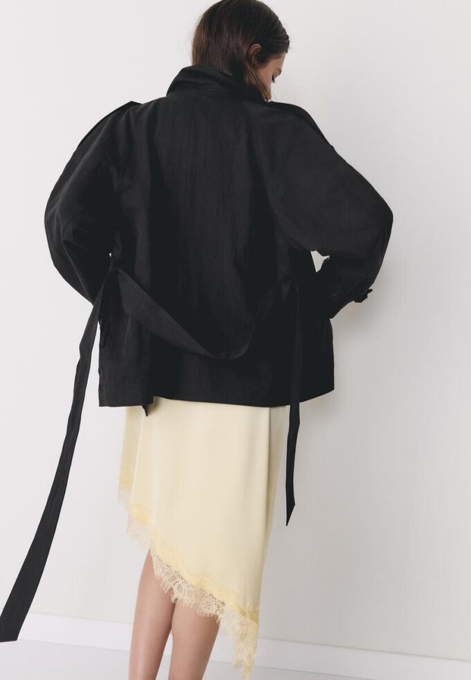 Gabardina de cuello alto Gabardina de cuello alto