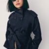 Gabardina de cuello alto con cinturón Gabardina de cuello alto con cinturón