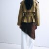Gabardina de cuello alto con cinturón Gabardina de cuello alto con cinturón