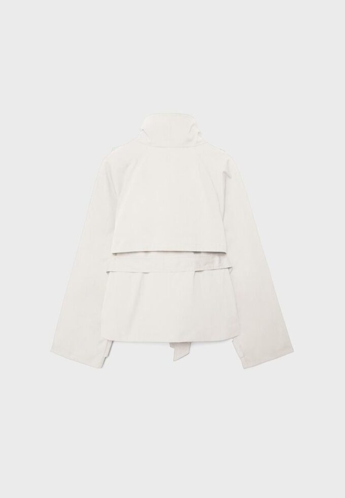 Gabardina de cuello alto con cinturón Gabardina de cuello alto con cinturón