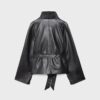 Gabardina de cuello alto con efecto piel Gabardina de cuello alto con efecto piel
