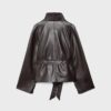 Gabardina de cuello alto con efecto piel Gabardina de cuello alto con efecto piel