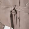 Gabardina de cuello alto con efecto piel Gabardina de cuello alto con efecto piel