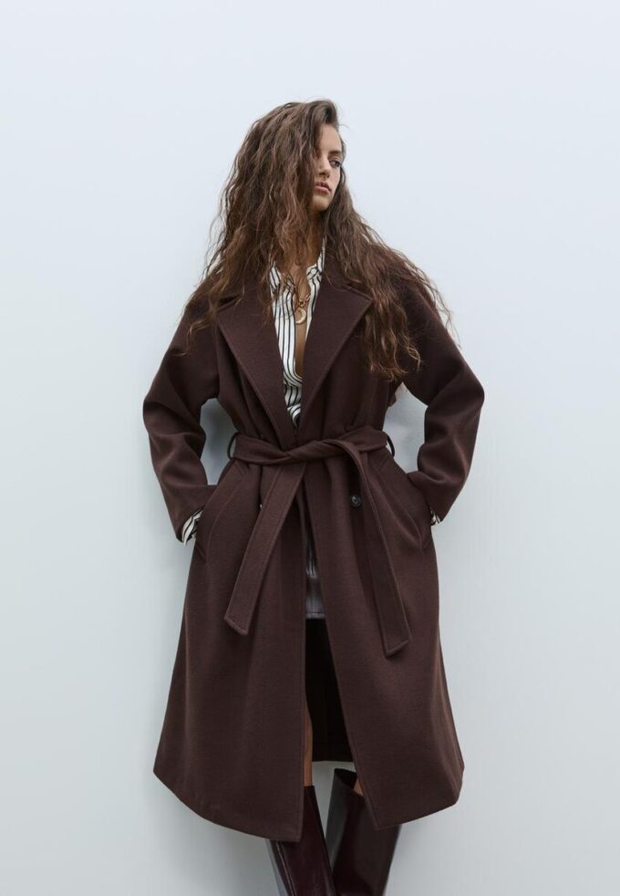 Gabardina de tacto suave