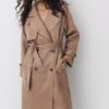 Gabardina larga de imitación de gamuza Gabardina larga de imitación de gamuza