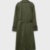Gabardina larga de imitación de gamuza Gabardina larga de imitación de gamuza