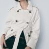Gabardina larga y fluida Gabardina larga y fluida