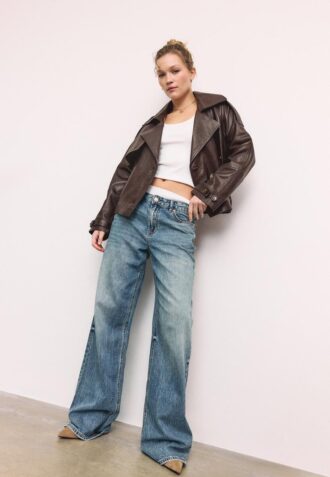 Gabardina Oversize 100 % Piel