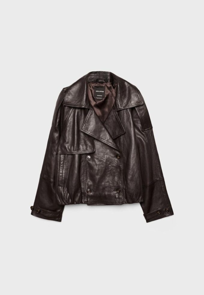 Gabardina Oversize 100 % Piel Gabardina Oversize 100 % Piel