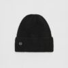 Gorro de punto acanalado con placa