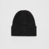 Gorro de punto acanalado con placa